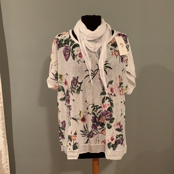 NWT Cotton/Linen Blouse - Picture 2 of 11